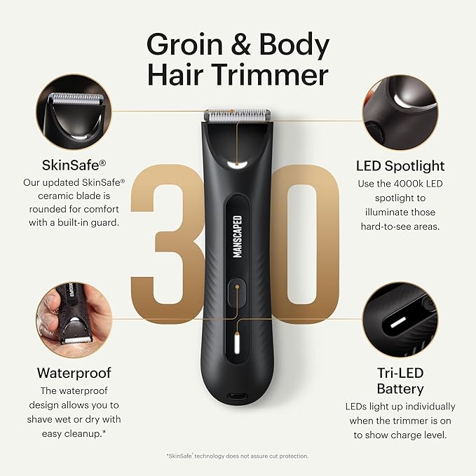 Groin & Body Hair Trimmer, MANSCAPED® The Lawn Mower® 3.0