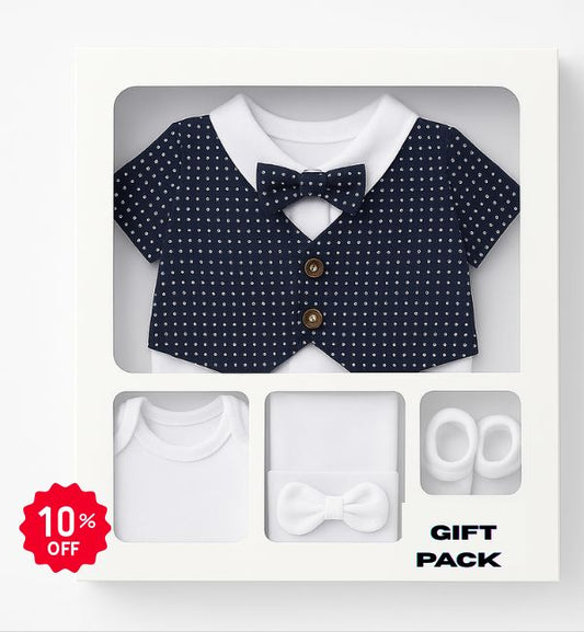 Baby Romper Gift Set with Shoes & Accessories - Azlan Mall