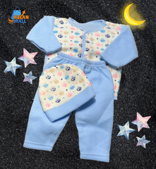 Zero Size Soft Baby Three-Piece Set – Multiple Colors - Azlan Mall