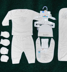 Elegant Kids 10-Piece Newborn Romper Clothing Gift Set – Chocobearuel Print - Azlan Mall
